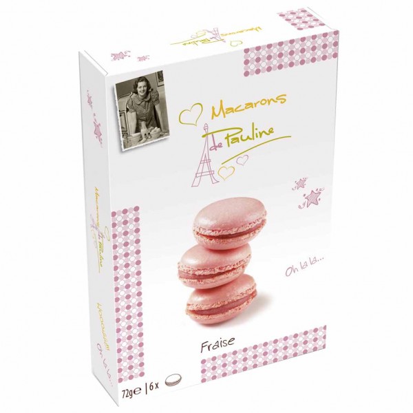 Macarons de Pauline Fraise 72g MHD:1.6.24