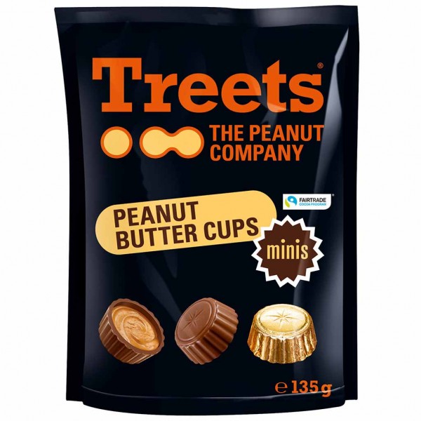 Treets Peanut Butter Cups minis 135g MHD:15.9.24