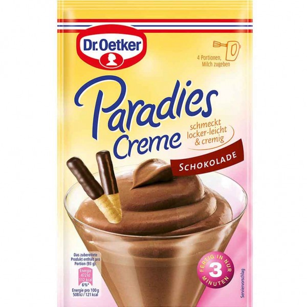 Dr.Oetker Paradies Creme Schokolade 74g MHD:30.8.23