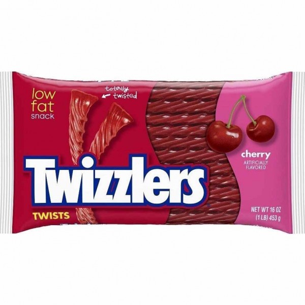 Twizzlers Twists Cherry 453g MHD:30.9.22