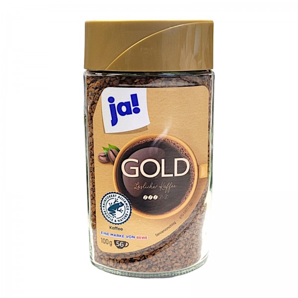 ja! Gold löslicher Kaffee 100g MHD:30.1.26