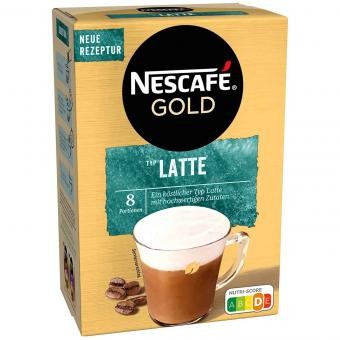 Nescafe Gold Latte 8er Portionsbeutel MHD:30.3.23