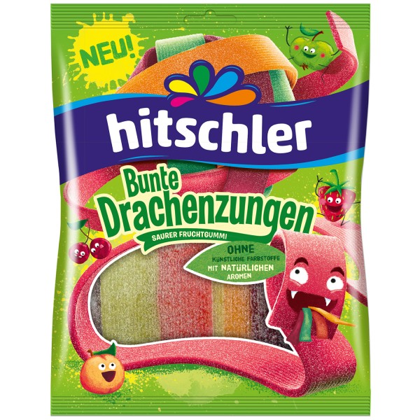 Hitschler Saure Drachenzungen 125g MHD:30.8.25