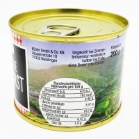 Metzger Kübler Schwäbische Currywurst scharf 200g MHD:10.4.25