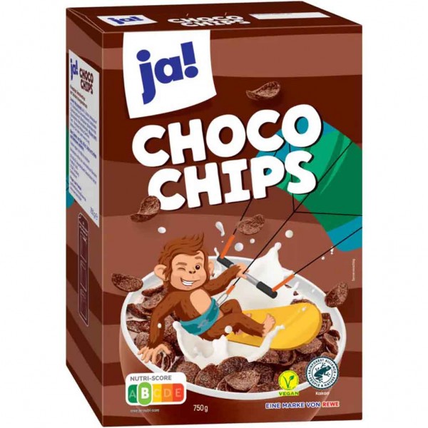 ja! Choco Chips 750g MHD:4.4.25