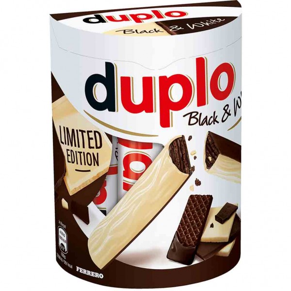 Ferrero Duplo Black &amp; White 10 Schokoriegel 182g MHD:20.8.24
