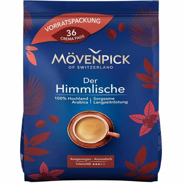 Mövenpick Kaffeepads Crema Schümli 36er 252g MHD:30.7.24