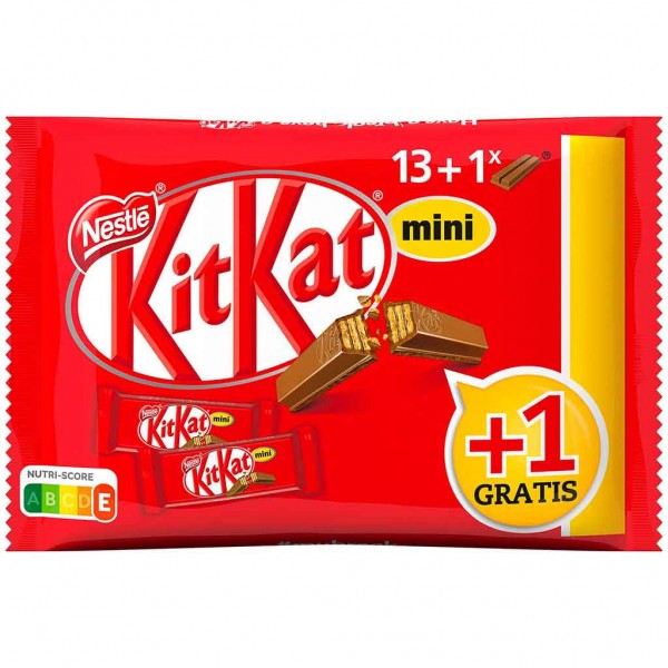 KitKat mini Schokoriegel 14er 233g MHD:30.8.24