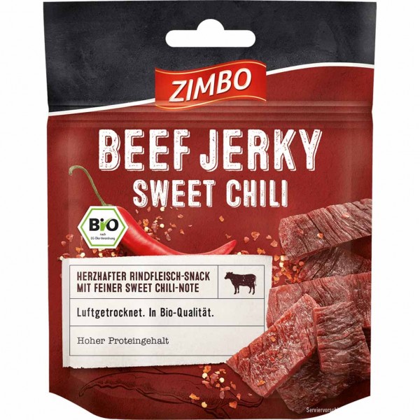 Zimbo Bio Beef Jerky Sweet Chili 25g