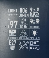 Livarno LED 2er Pack - Lampe 2700K Warmweiß 806 Lumen E27