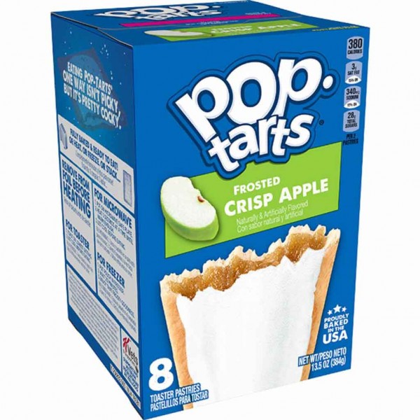 Kelloggs Pop-Tarts Frosted Crisp Apple Kekse 384g