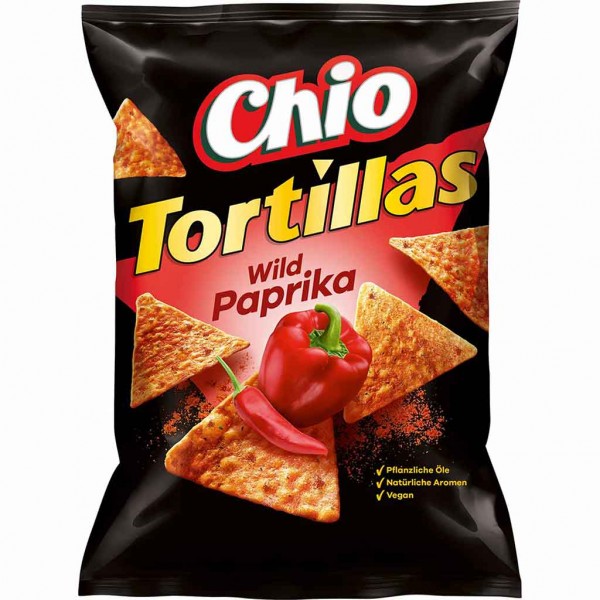 Chio Tortillas Wild Paprika 110g MHD:31.7.23