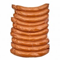 Hessenstolz Bockwurst 10 x 100g = 1kg front auf weiss