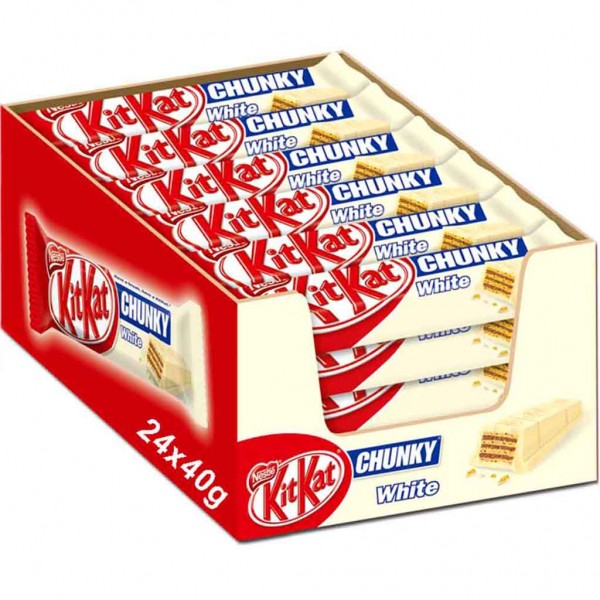 KitKat Chunky White 24x 40g im Thekendisplay MHD:30.1.25