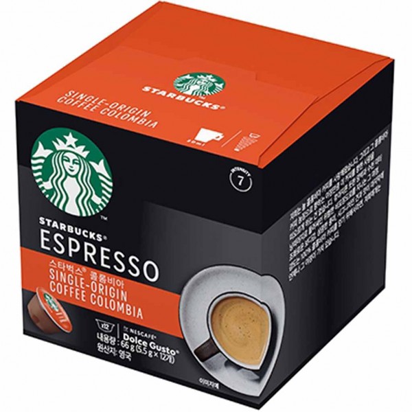 Starbucks Dolce Gusto Espresso Colombia 12 Tassen 66g MHD:28.2.23