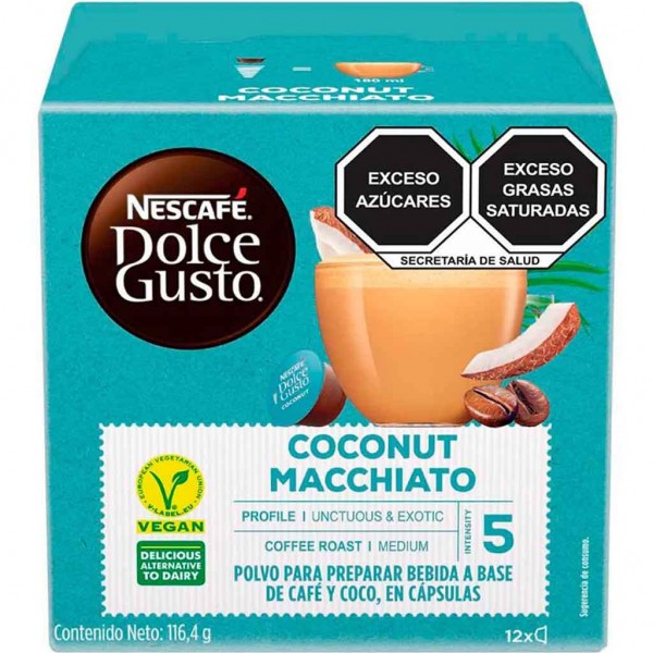 Nescafe Dolce Gusto Kapseln Coconut Macchiato 12 Tassen 116,4g MHD:30.12.22