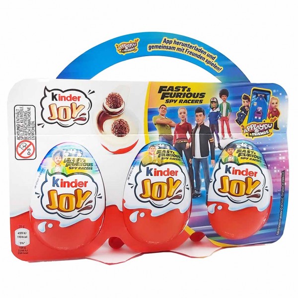 Kinder Joy Fast & Furious Spy Racers 3 x 20g