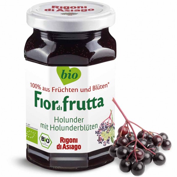 Fior di frutta Holunder Bio Fruchtaufstrich 250g MHD:11.5.26