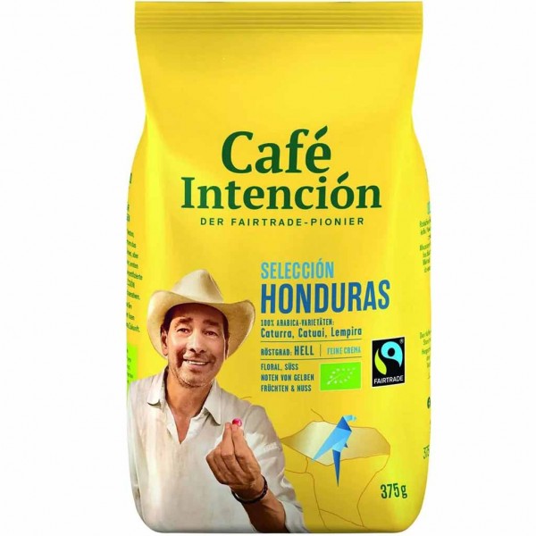 Cafe Intencion Seleccion Honduras Bio-Röstkaffee ganze Bohnen 375g MHD:30.6.23