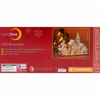 LED Weihnachtsdorf mit 4 Leds