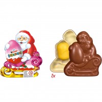 Kinder Schokolade Rosa Weihnachtsmann mit Überraschung 12x75g=900g MHD:20.4.23