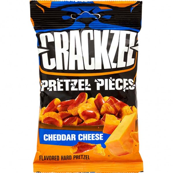 Crackzel Pretzel Pieces Bretzlstücke Cheddar Cheese 85g MHD:29.7.23