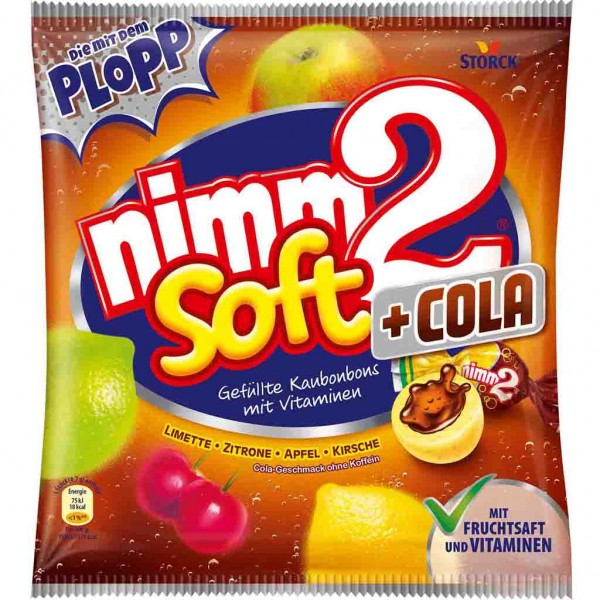 Nimm2 Soft +Cola Kaubonbon 215g MHD:30.6.23