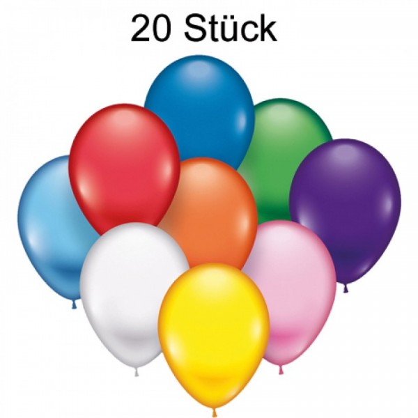 Luftballons 20 Stück 22cm Durchmesser,