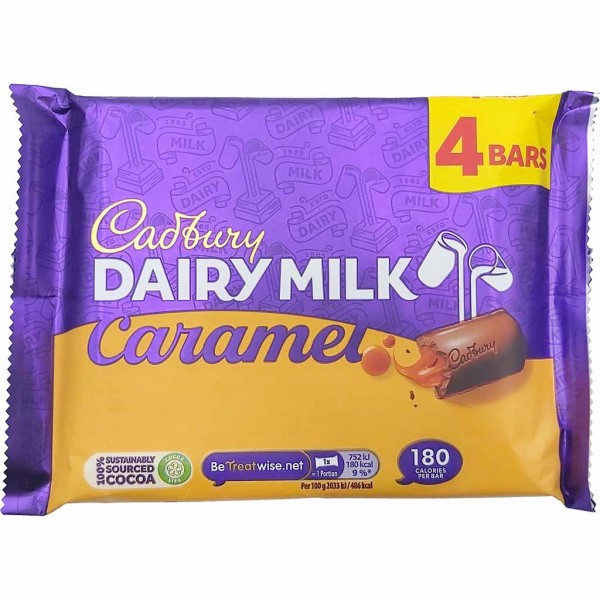 Cadbury Dairy Milk Caramel Schokoriegel 4x37g