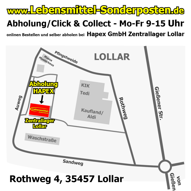 Anfahrtsskizze Lager Lollar