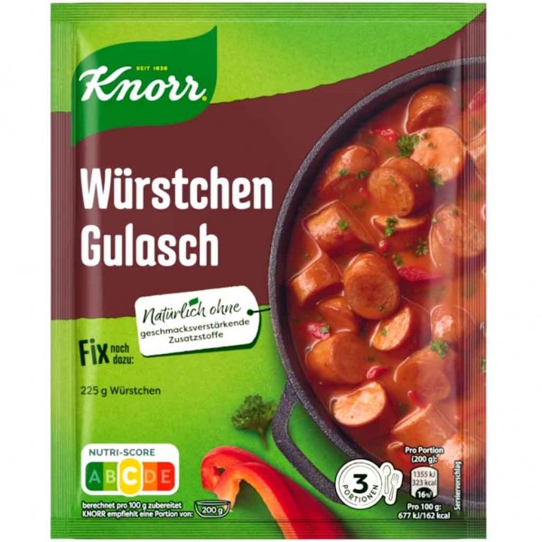 Knorr Fix Würstchen Gulasch 44g MHD:30.10.24